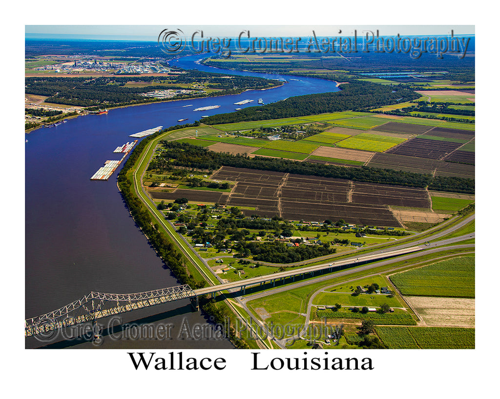 Aerial Photo of Wallace, Louisiana