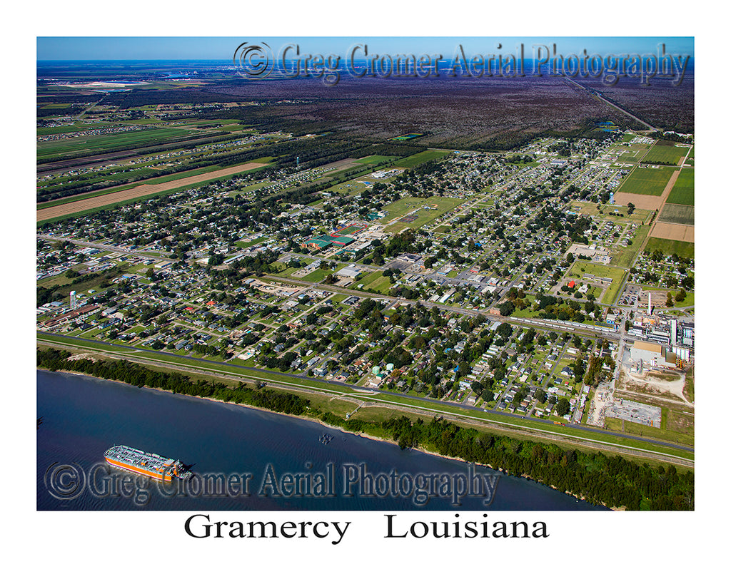 Aerial Photo of Gramercy, Louisiana