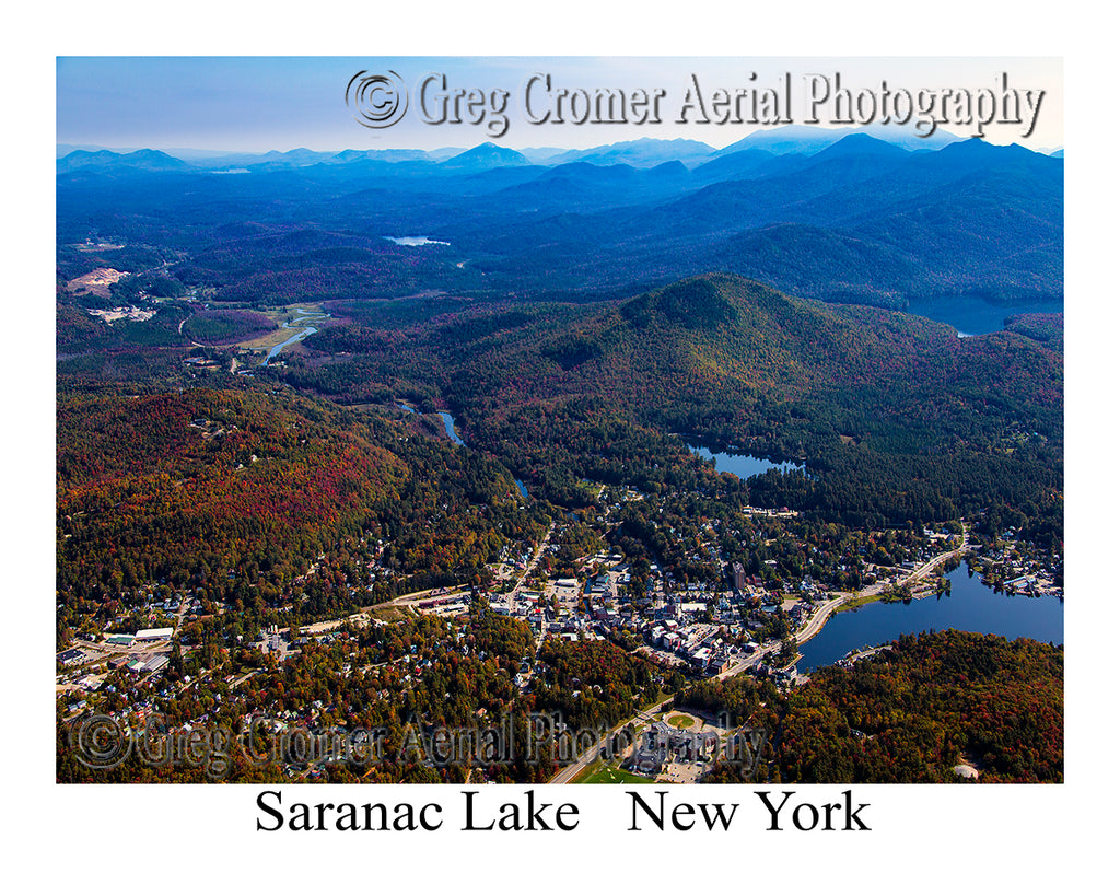 Aerial Photo of Saranac Lake, New York