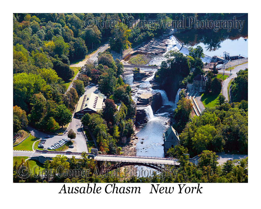Aerial Photo of Ausable Chasm, New York