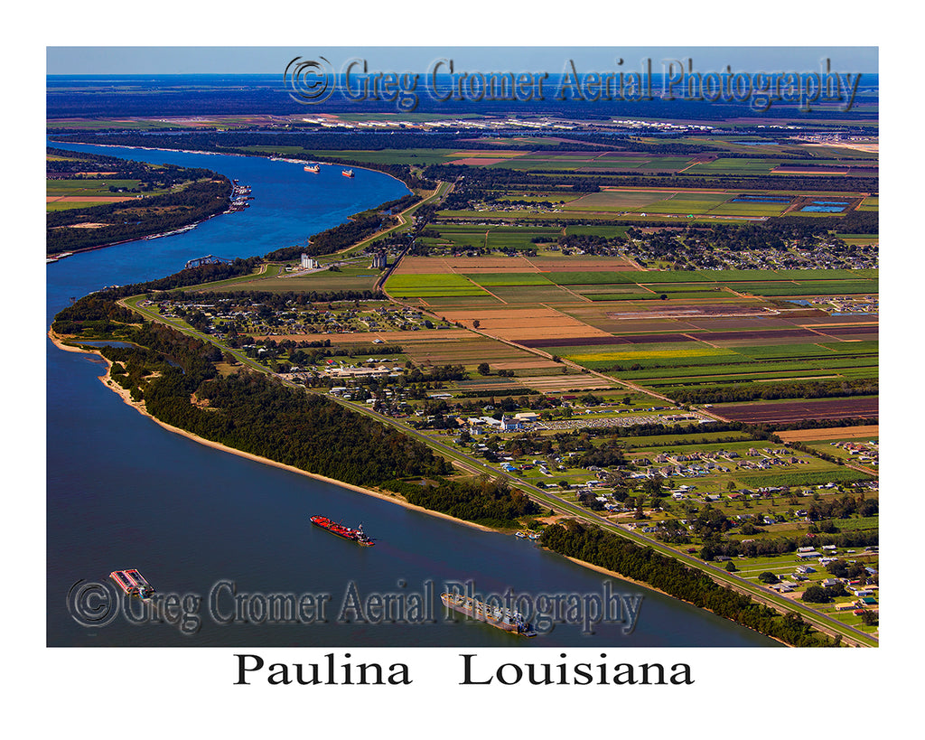 Aerial Photo of Paulina, Louisiana