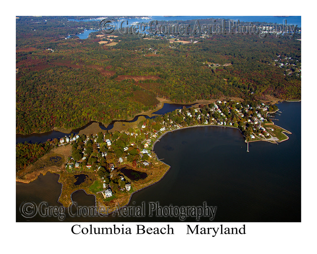 Aerial Photo of Columbia Beach, Maryland