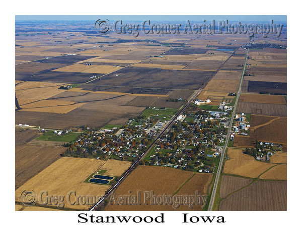 Aerial Photo of Stanwood Iowa