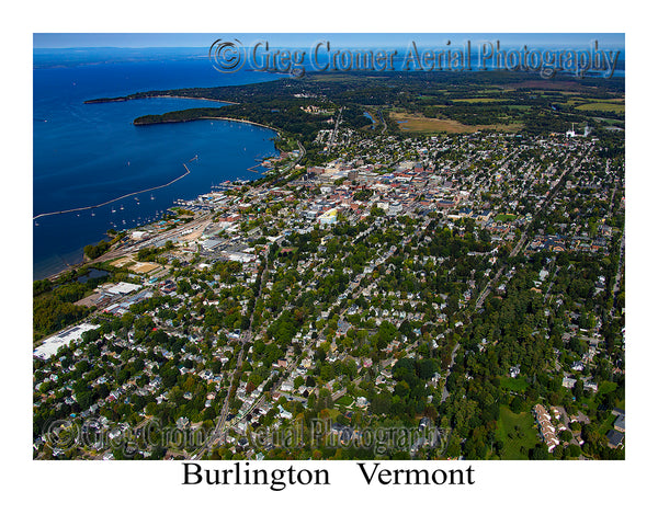 Aerial Photo of Burlington, Vermont