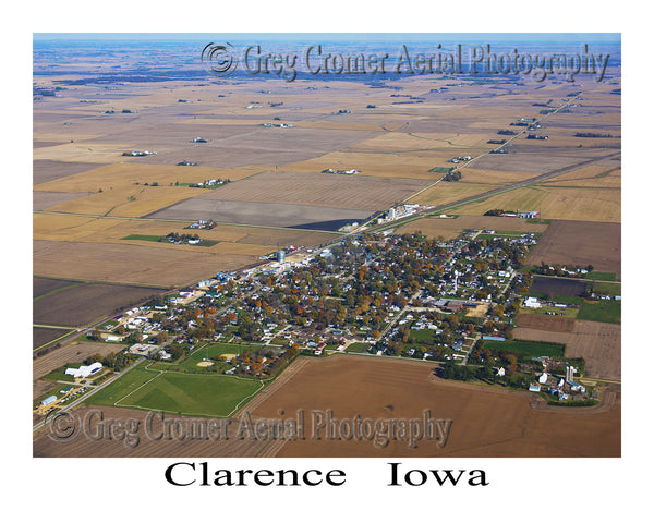 Aerial Photo of Clarence, Iowa