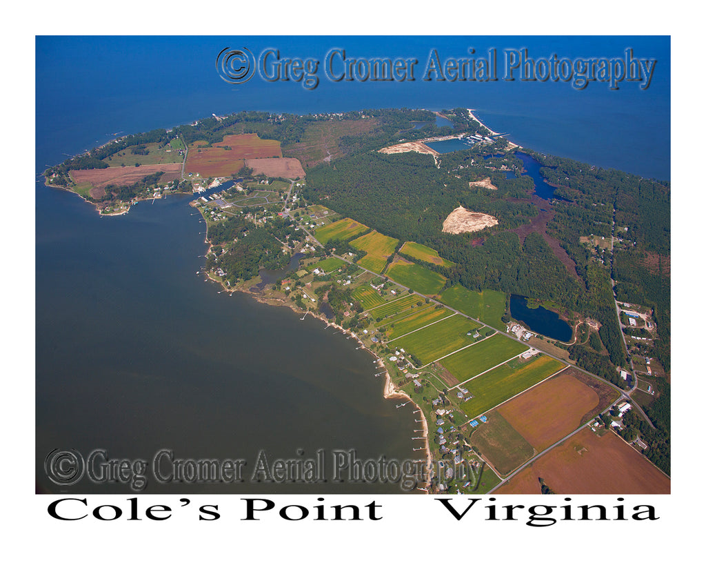 Aerial Photo of Coles Point, Virginia