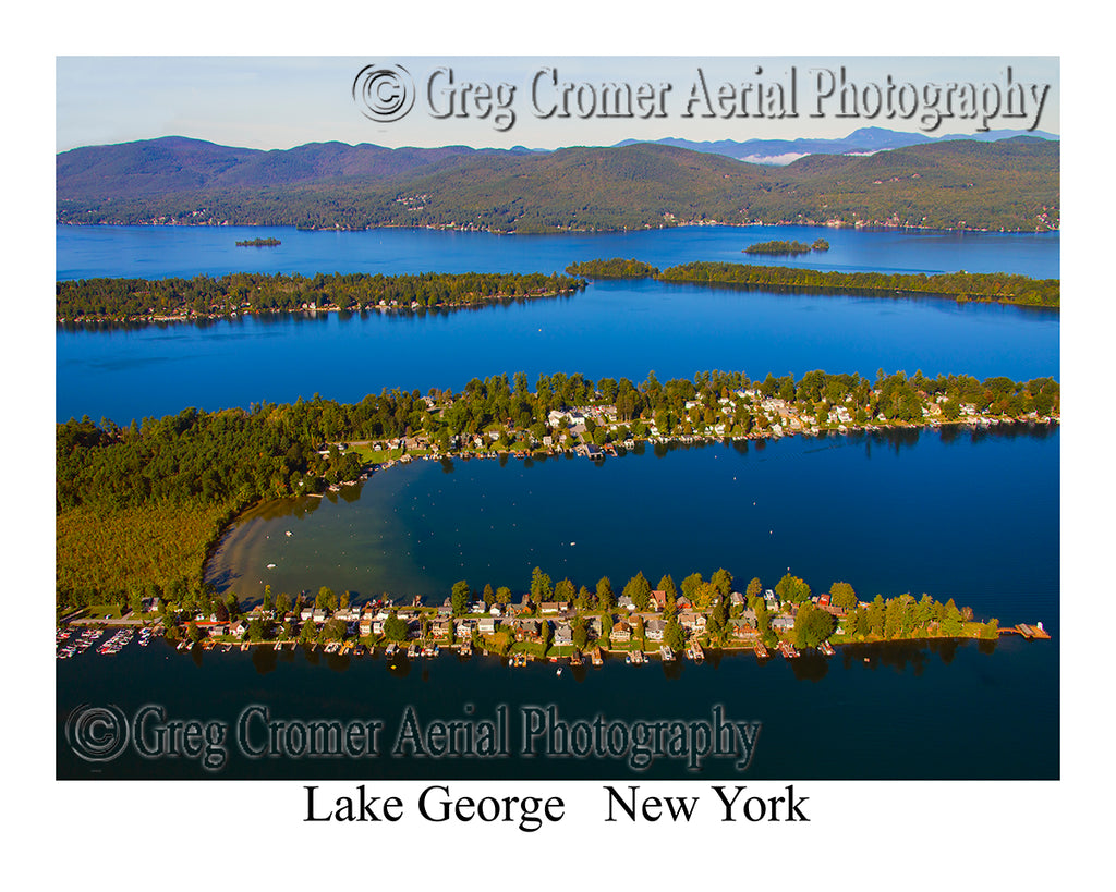 Aerial Photo of Lake George, New York