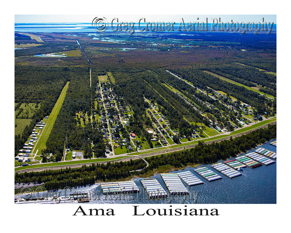 Aerial Photo of Ama, Louisiana