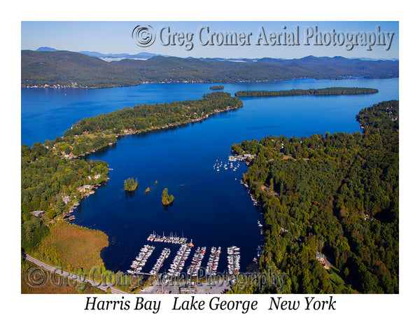 Aerial Photo of Harris Bay - Lake George, New York