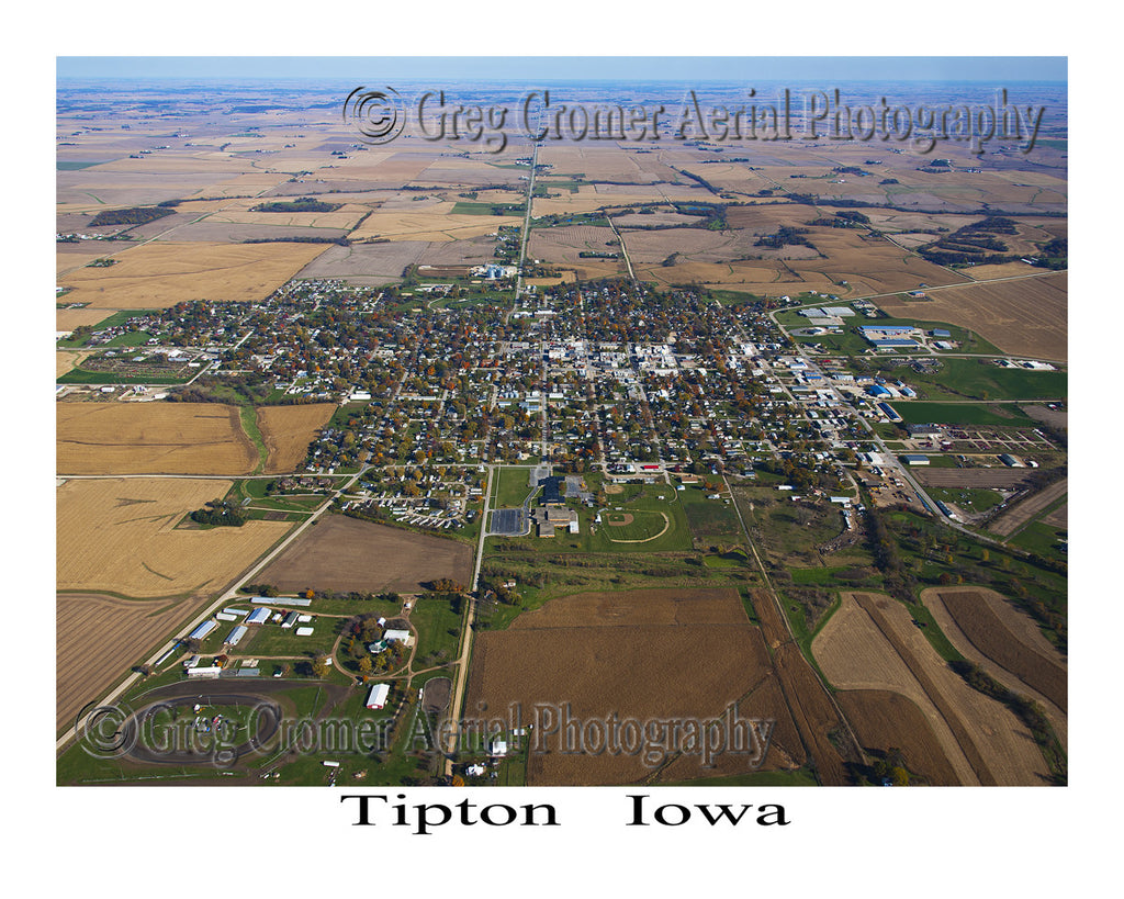 Aerial Photo of Tipton Iowa