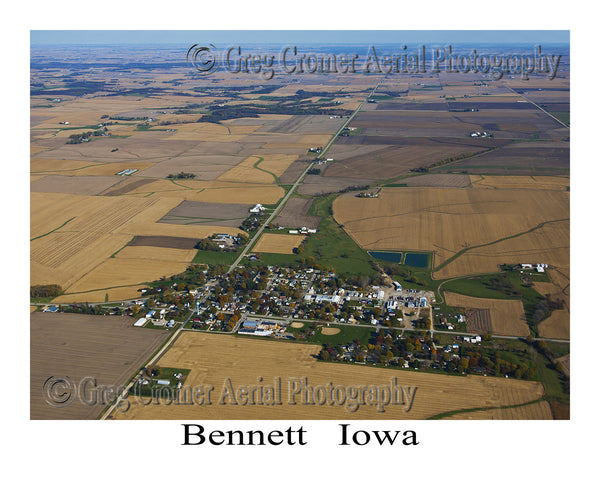 Aerial Photo of Bennett Iowa