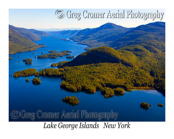 Aerial Photo of Islands - Lake George, New York