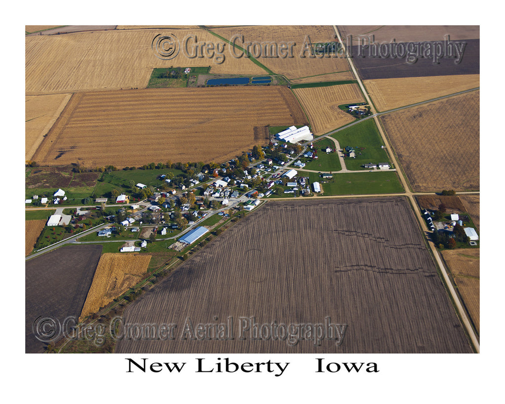 Aerial Photo of New Liberty Iowa