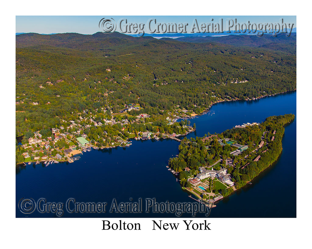 Aerial Photo of Bolton - Lake George, New York