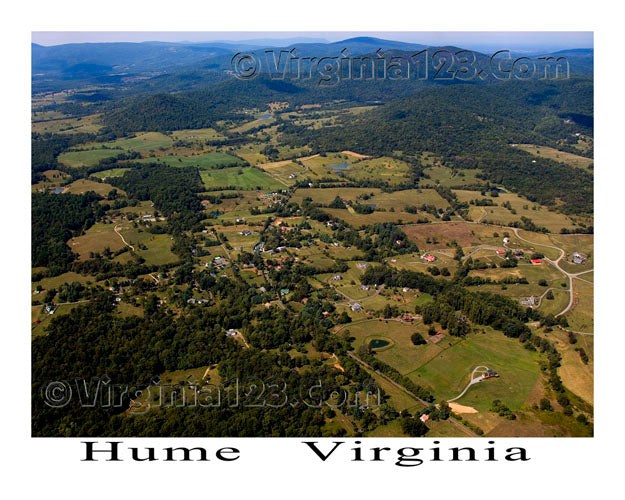 Aerial Photo of Hume, Virginia