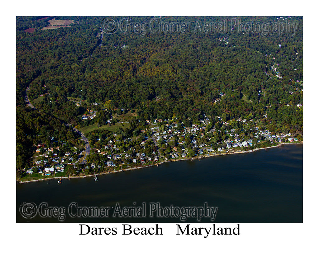 Aerial Photo of Dares Beach, Maryland