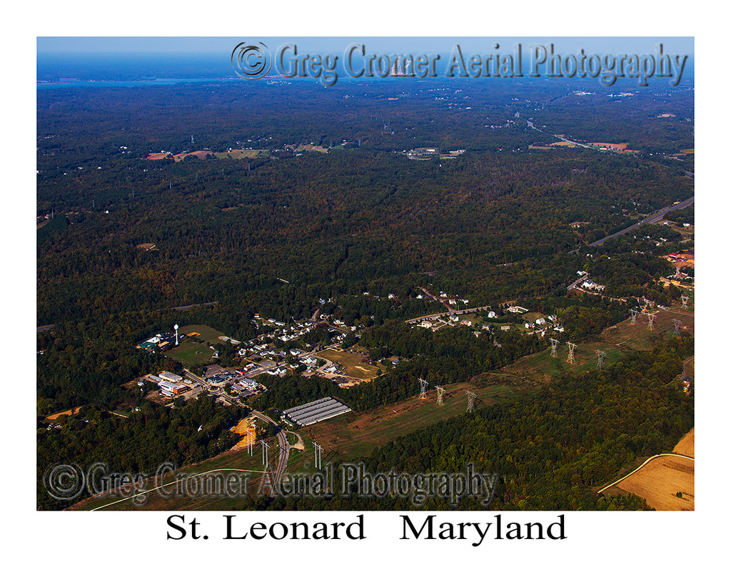 Aerial Photo of St. Leonard, Maryland