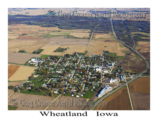 Aerial Photo of Wheatland Iowa