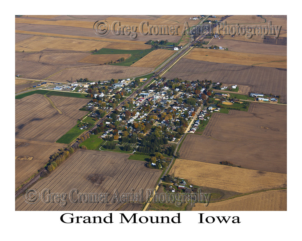 Aerial Photo of Grand Mound Iowa