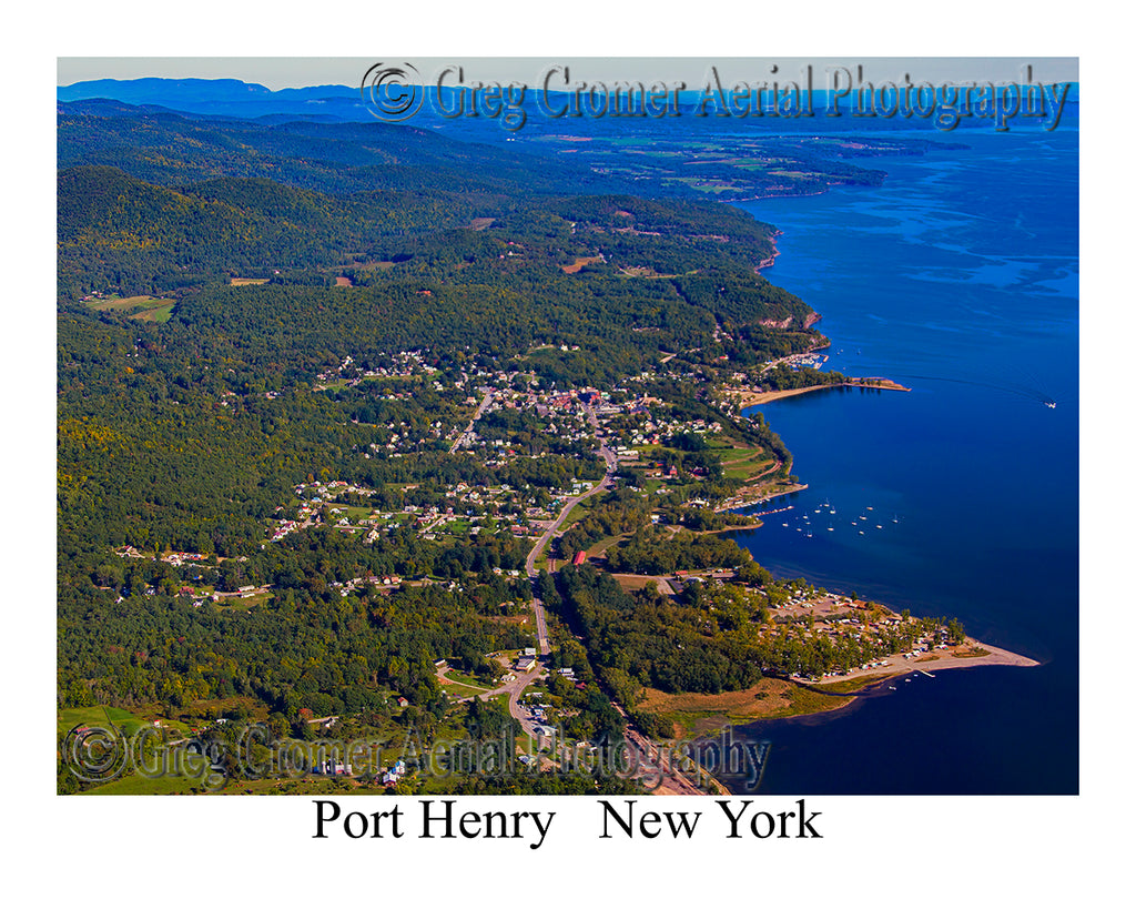 Aerial Photo of Port Henry, New York