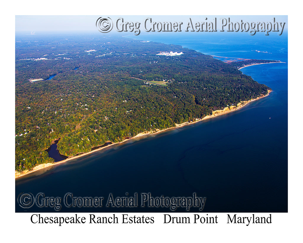 Aerial Photo of Chesapeake Ranch Estates - Drum Point, Maryland