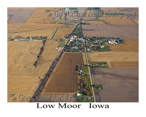 Aerial Photo of Low Moor Iowa