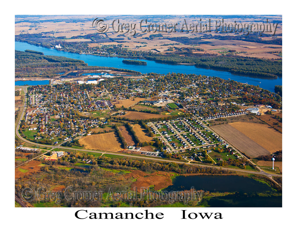 Aerial Photo of Camanche Iowa