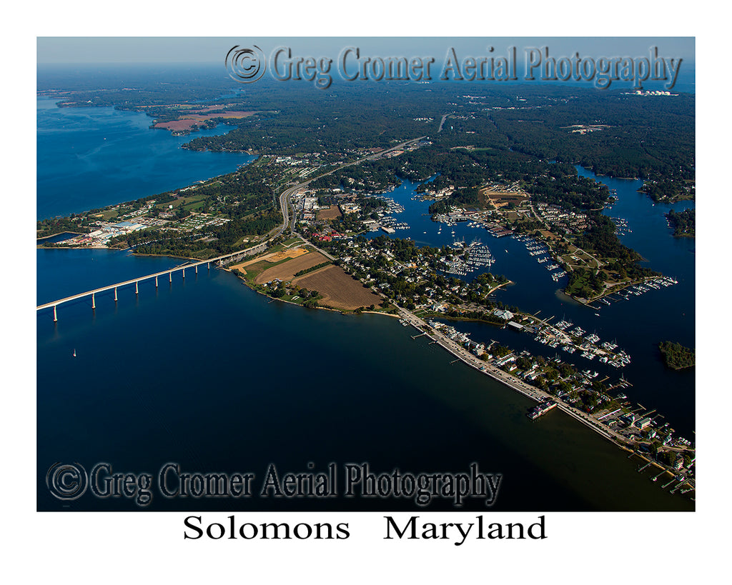 Aerial Photo of Solomons, Maryland