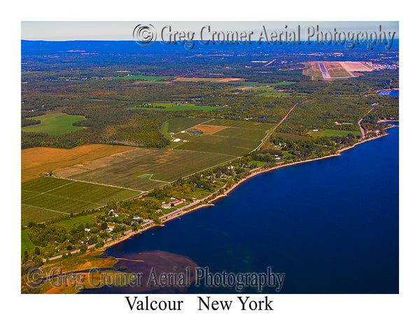 Aerial Photo of Valcour, New York