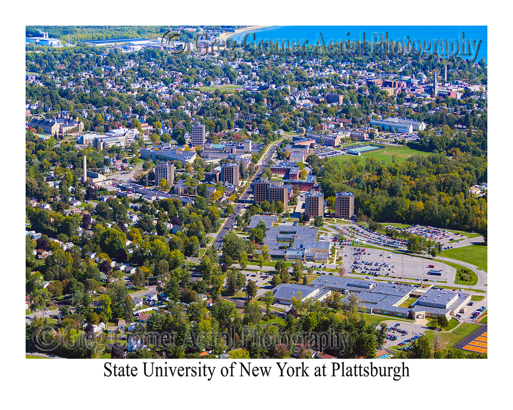 Aerial Photo of State University of New York - Plattsburgh, New York