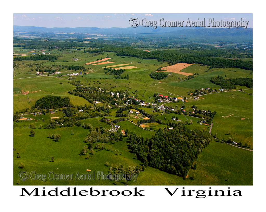 Aerial Photo of Middlebrook, Virginia