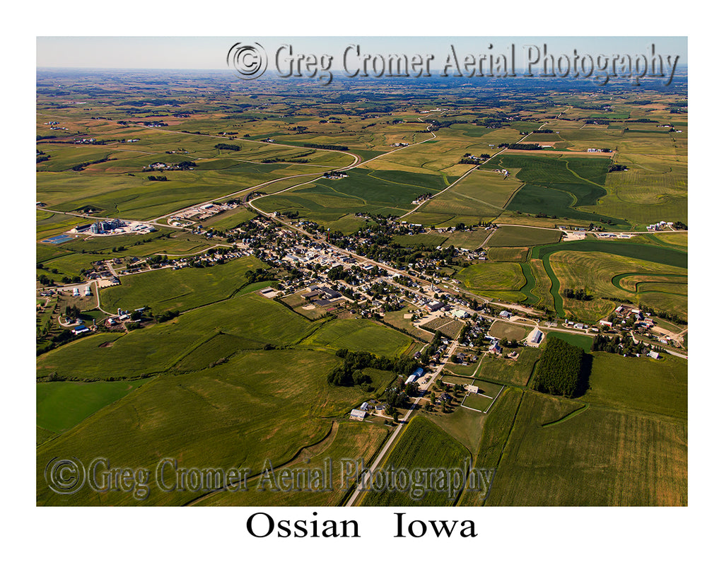 Aerial Photo of Ossian, Iowa