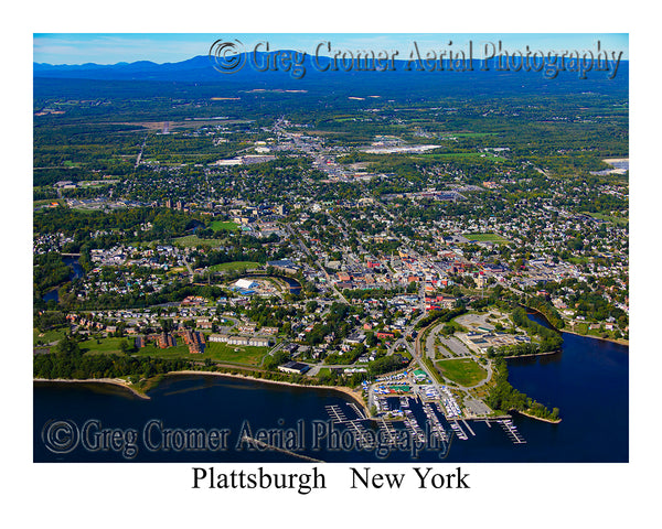 Aerial Photo of Plattsburgh, New York