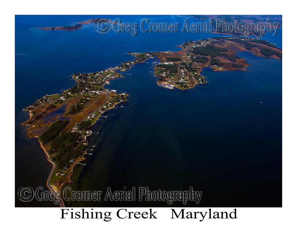 Aerial Photo of Fishing Creek, Maryland