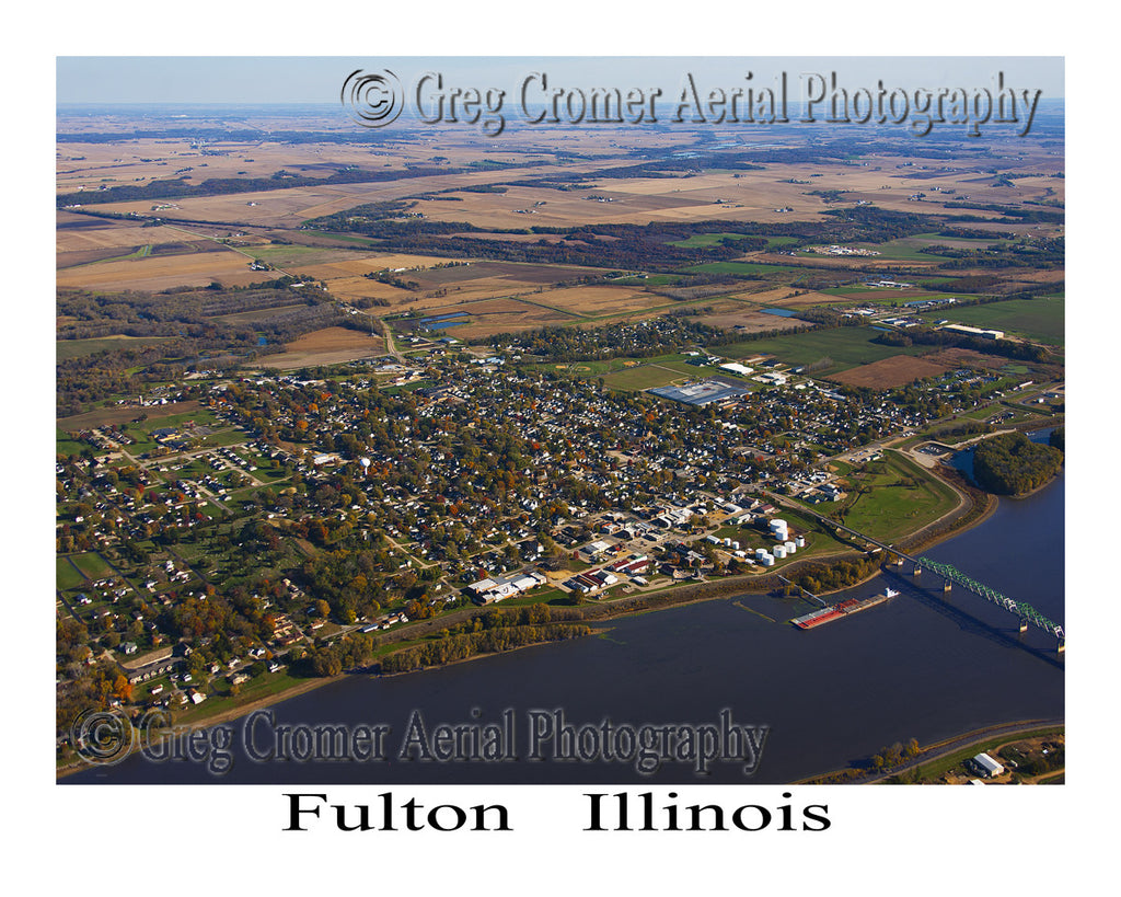 Aerial Photo of Fulton, Illinois