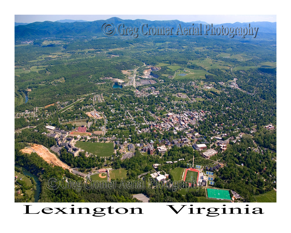 Aerial Photo of Lexington, Virginia