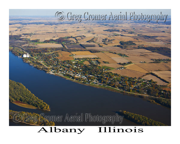 Aerial Photo of Albany, Illinois