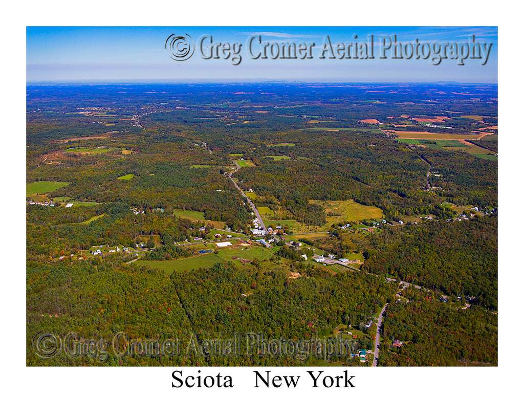 Aerial Photo of Sciota, New York