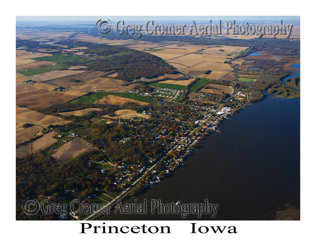 Aerial Photo of Princeton Iowa