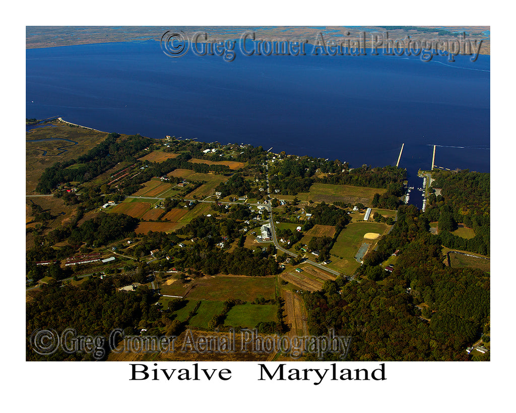 Aerial Photo of Bivalve, Maryland