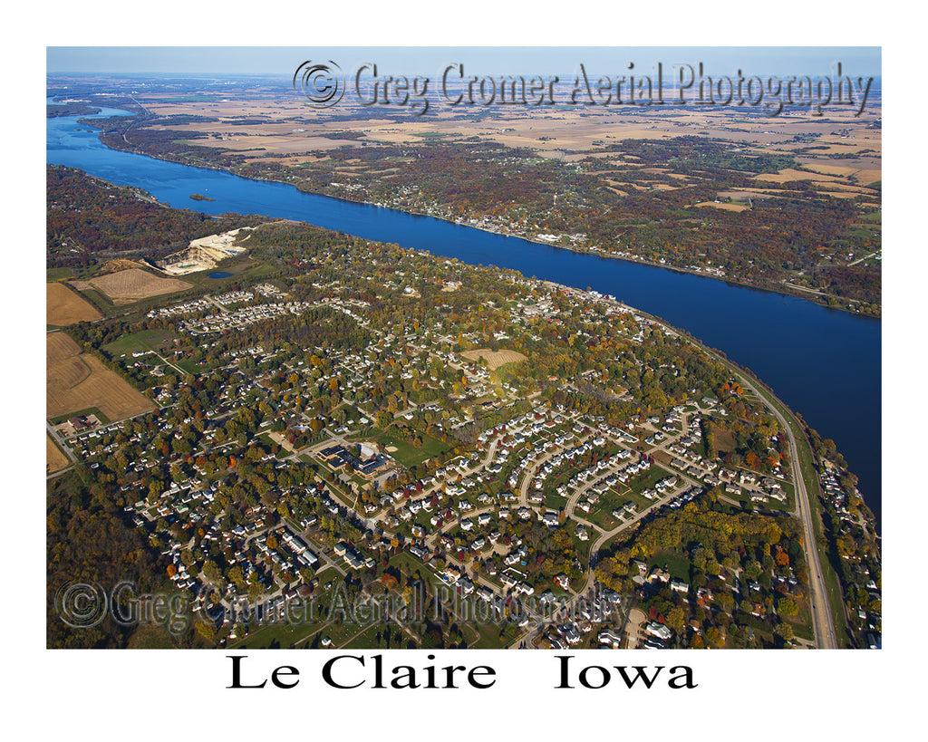 Aerial Photo of Le Claire Iowa