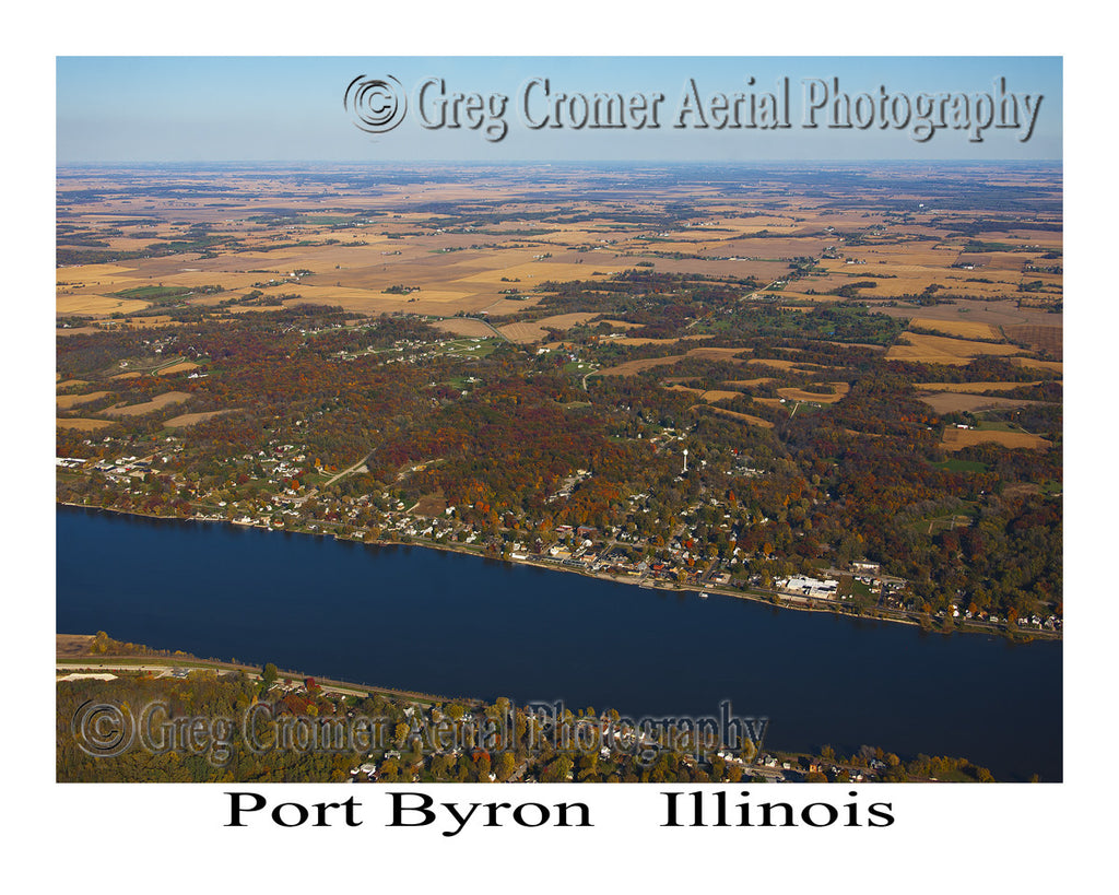 Aerial Photo of Port Byron, Illinois