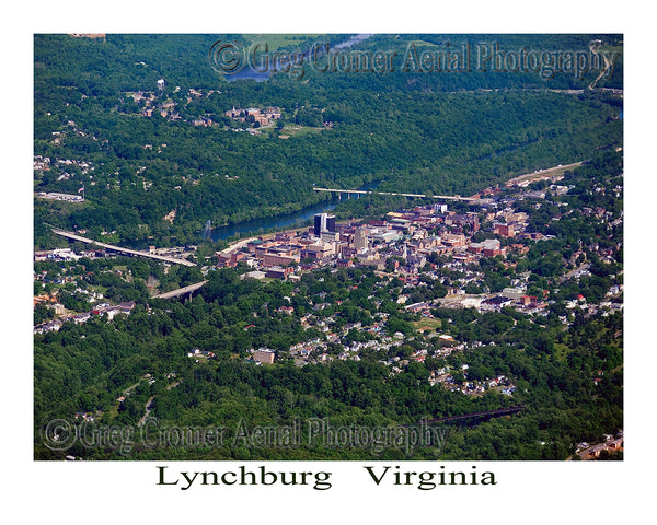 Aerial Photo of Lynchburg, Virginia