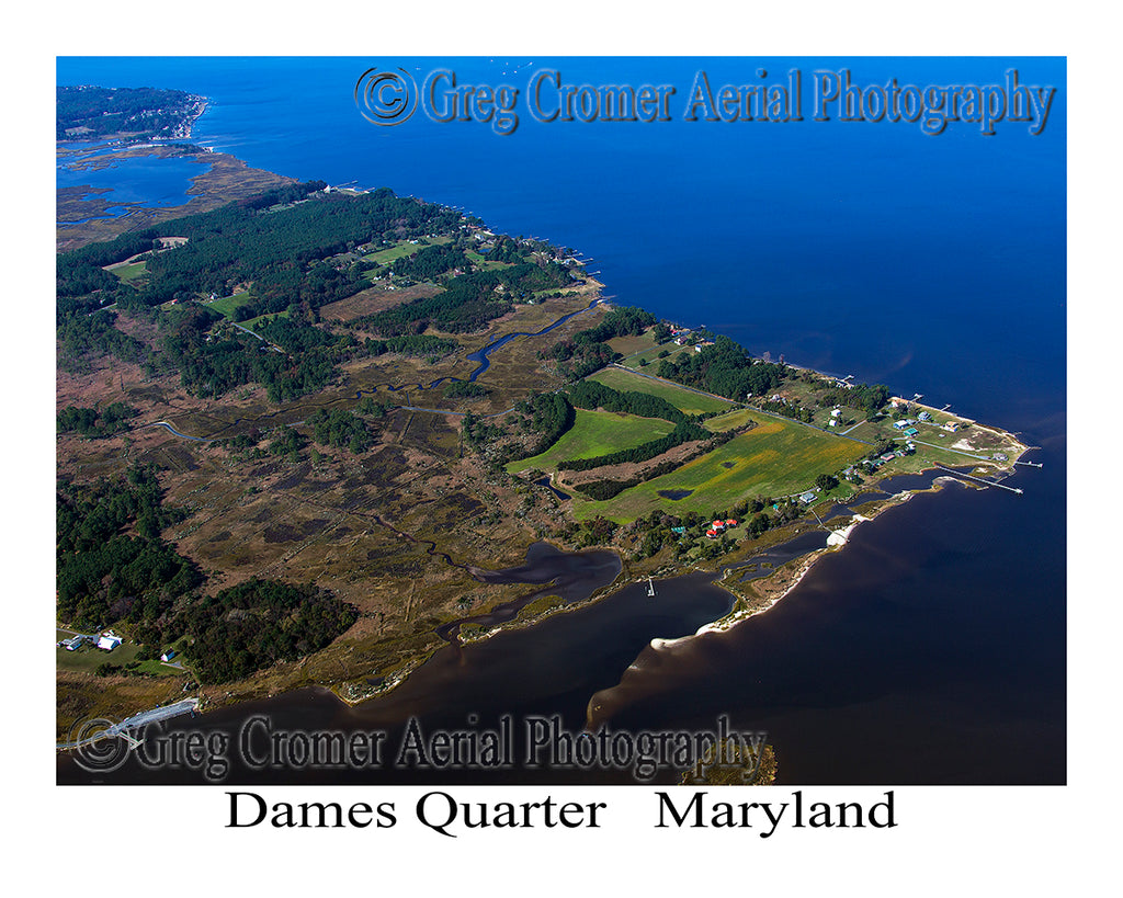 Aerial Photo of Dames Quarter, Maryland