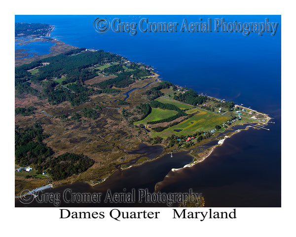 Aerial Photo of Dames Quarter, Maryland