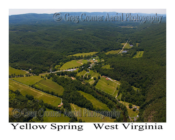 Aerial Photo of Yellow Spring, West Virginia