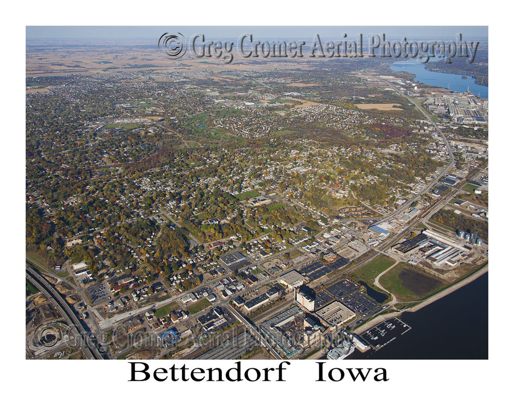Aerial Photo of Bettendorf Iowa