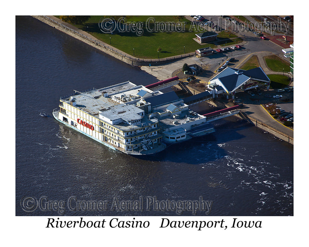 Aerial Photo of Riverboat Casino - Davenport, Iowa