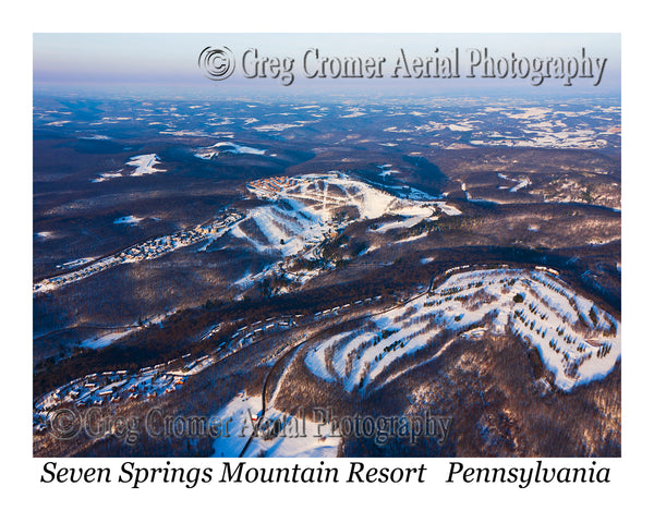 Aerial Photo of Seven Springs Mountain Resort, Pennsylvania