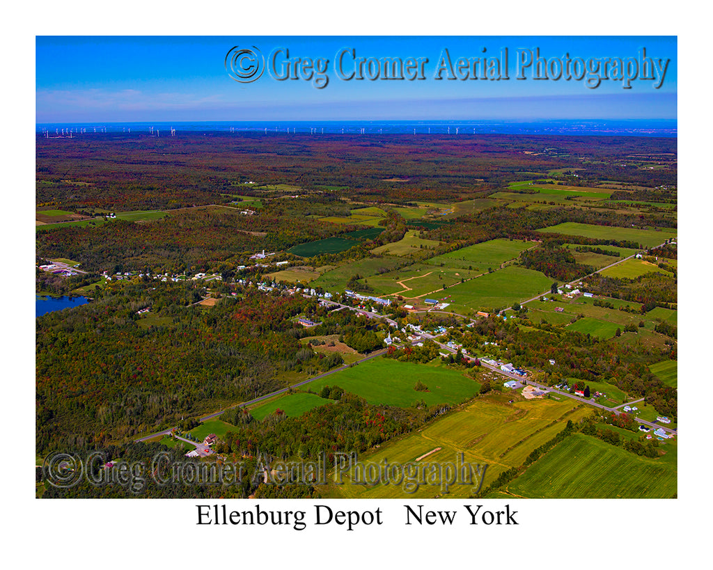 Aerial Photo of Ellenburg Depot, New York
